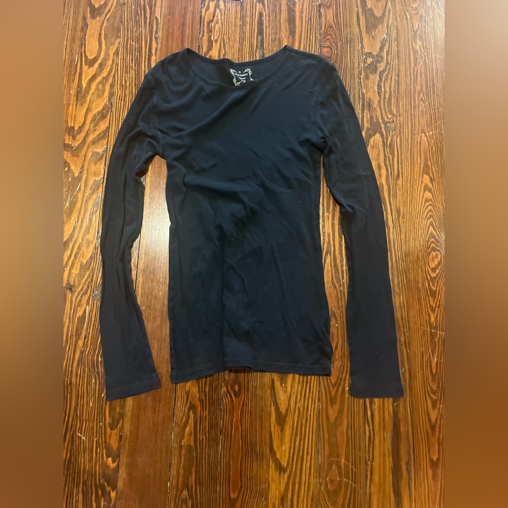 Old Navy Black Long Sleeved Shirt (Womens M, Like New)
